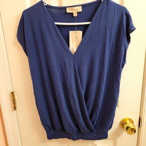 NWT Philosophy Navy Blue Blouse XS